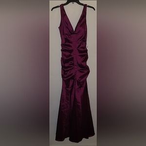 VTG Xscape Wine Color Dress Size 4 NWT Homecoming‎ Prom Graduation Ball Gala